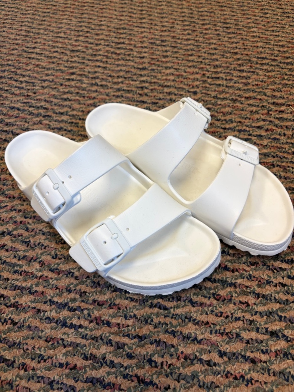 Birkenstock big buckle slide sandal